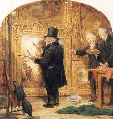  J M W Turner at the Royal Academy,Varnishing Day